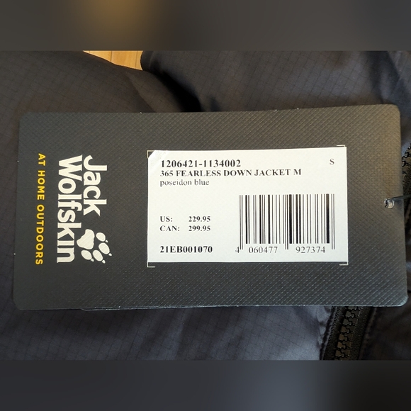 NWT Jack Wolfskin Men's 365 Fearless Down Puffer Jacket - Picture 11 of 14